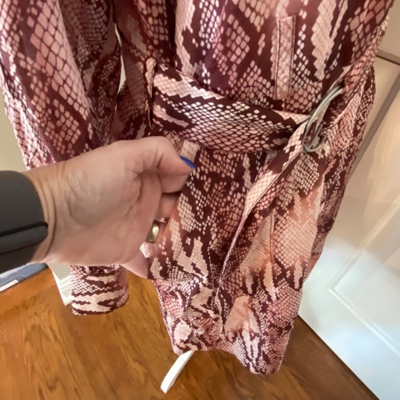 New! Current/Elliott The Carmel Dress in Peach Whip Python NWT 33496 - Picture 12 of 16